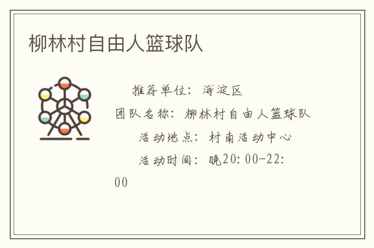 柳林村自由人籃球隊(duì)