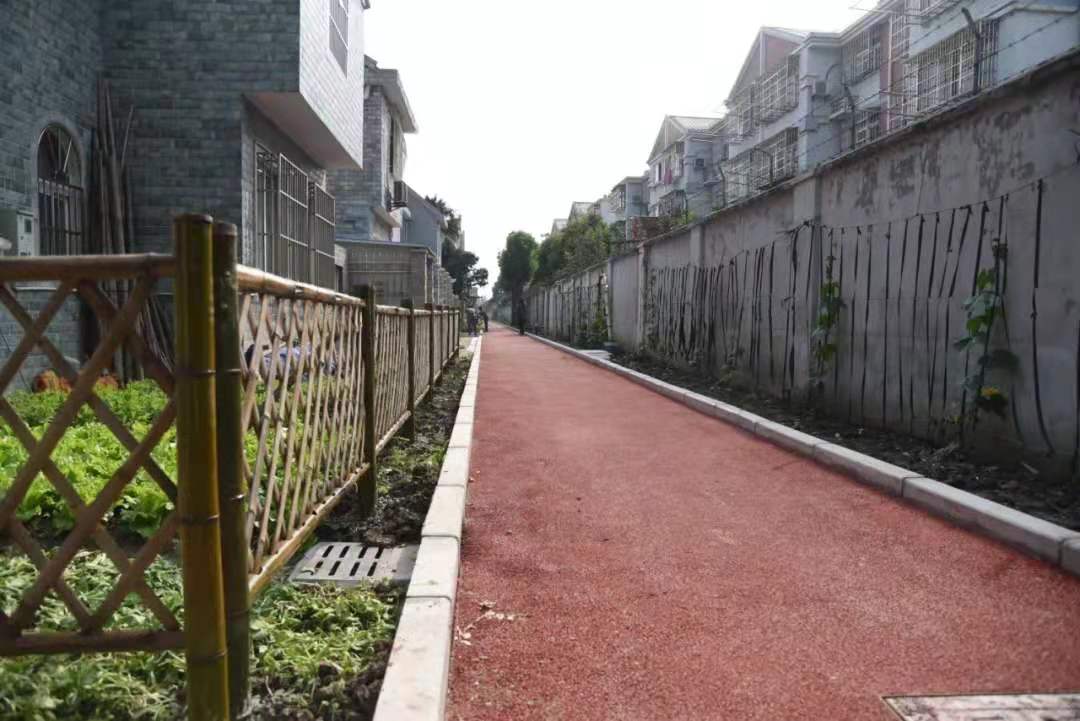 包橋社區(qū)東北側(cè)市民健身步道