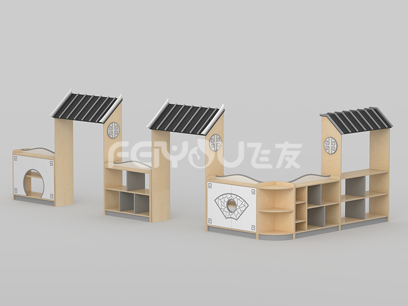 學習互動江南復古玩具柜-001