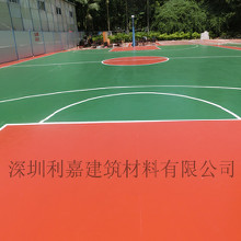 供應硅pu籃球場施工/硅PU球場材料