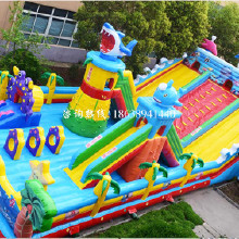 萬之利 新款充氣滑梯 充氣大滑梯廠家 戶外廣場(chǎng)滑梯充氣價(jià)格